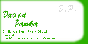 david panka business card